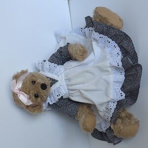 Cottage Collectibles Teddy Bear Kathy Jointed Plush with Dress